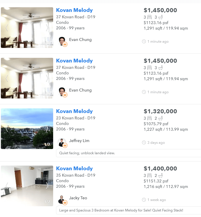 Kovan Melody Net Property Income Yield 1