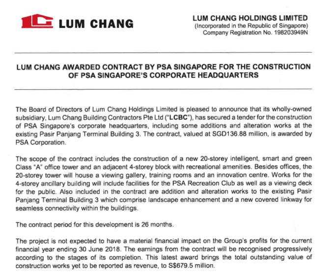 Lum Chang PSA building