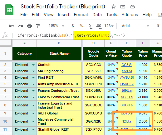 Connect to Yahoo Finance - building a stock market tracker